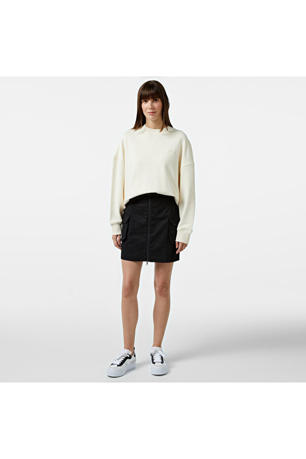 Classic Kadın Krem Sweatshirt - 4