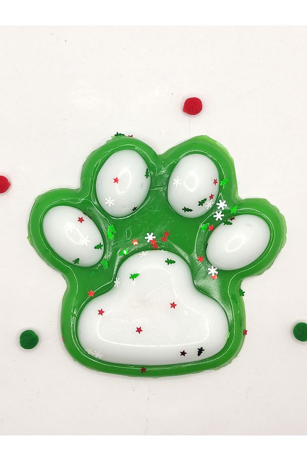 Dev Pati Squishy Taba Squishy Kedi Pati Sıkma 14 cm Pullu Pati Sukuşi - Yeşil - 2