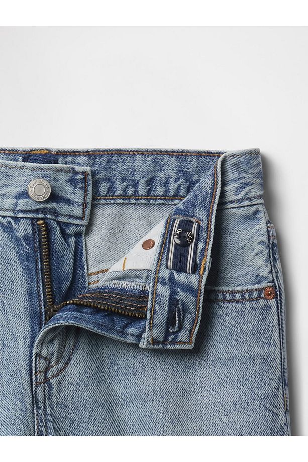 Erkek Çocuk Mavi UltraSoft '90s Loose Denim Şort - 1