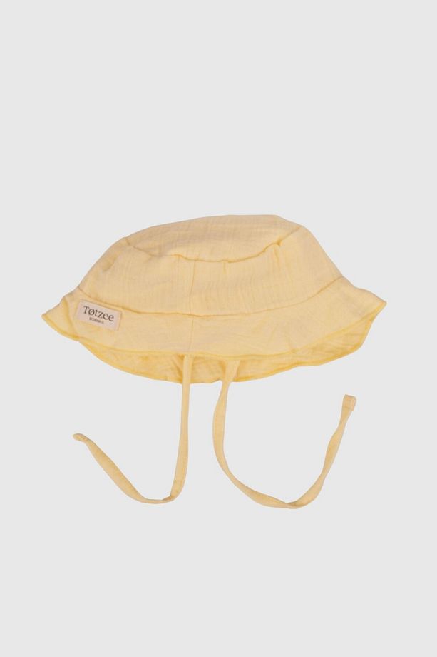 Müslin Bucket Bağcıklı Şapka Yaz Işığı - 2