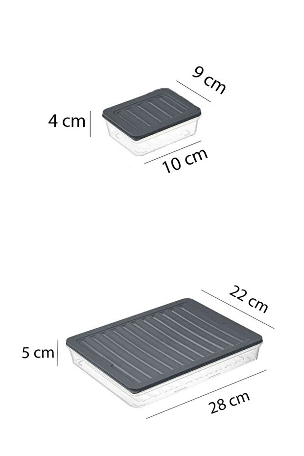 طقم أوعية تخزين مانعة للتسرب مكونة من 7 قطع للإفطار وصينية تخزين مجمدة مع أغطية - 3