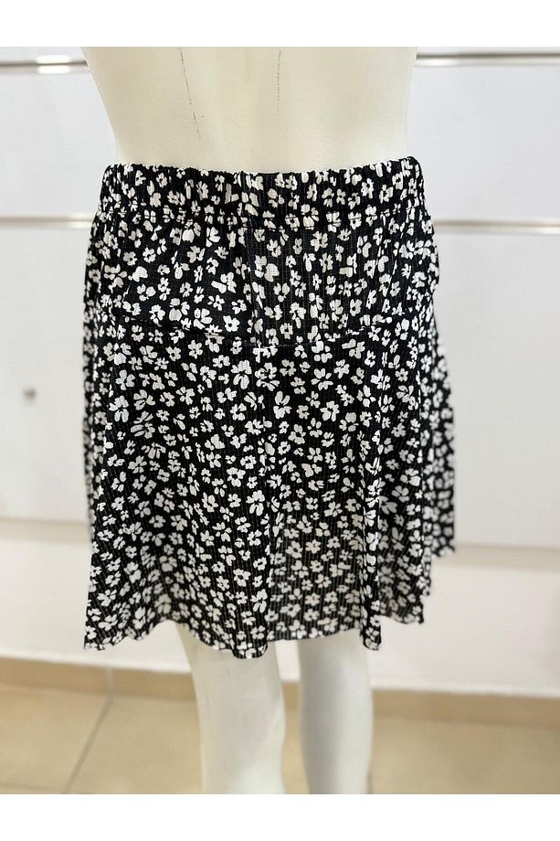 volanlı kız şort etek /volanlı çiçek desen mini şortlu etek/ mini yazlık şort etek - 2