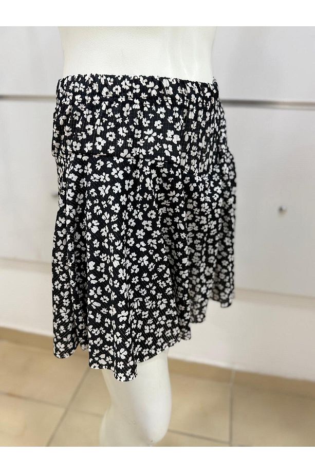 volanlı kız şort etek /volanlı çiçek desen mini şortlu etek/ mini yazlık şort etek - 5