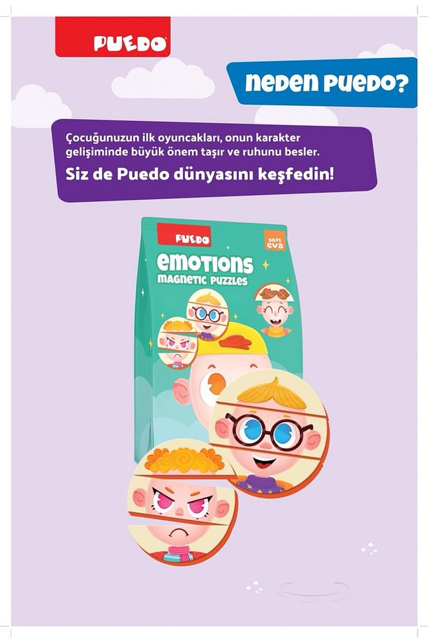 Manyetik Puzzle - Emotions (DUYGULAR) - 8