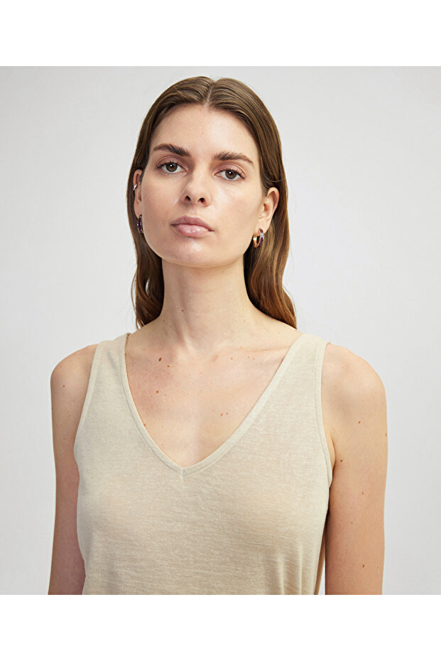 V yaka basic tişört - 2