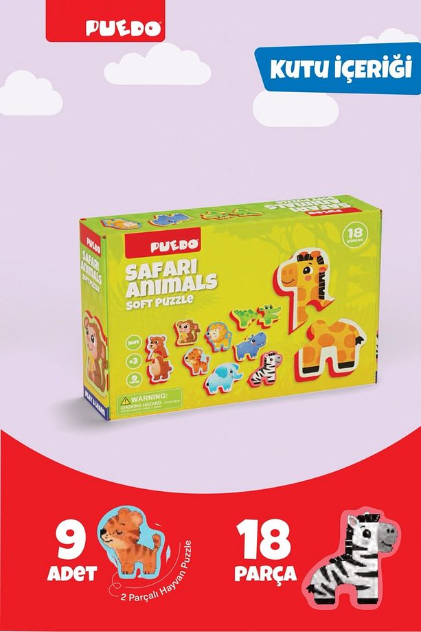 Ayakta Durabilen Bebek Puzzle - Safari - 4