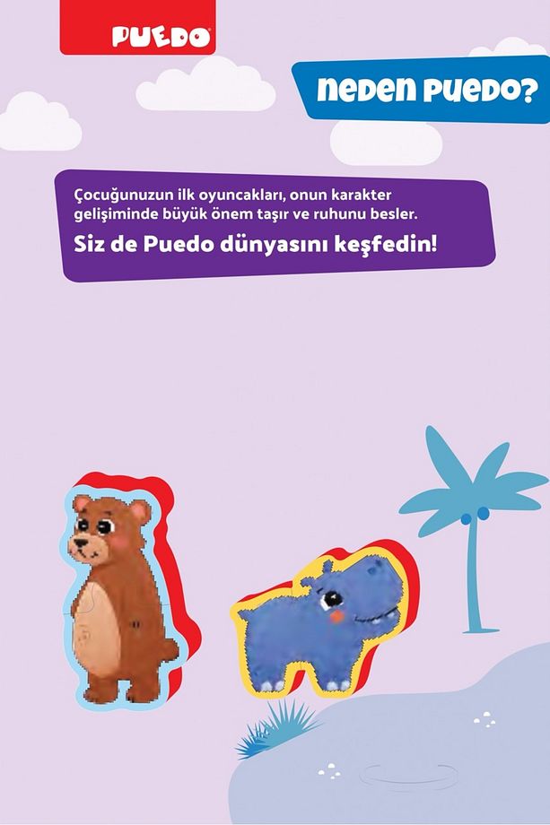 Ayakta Durabilen Bebek Puzzle - Safari - 6