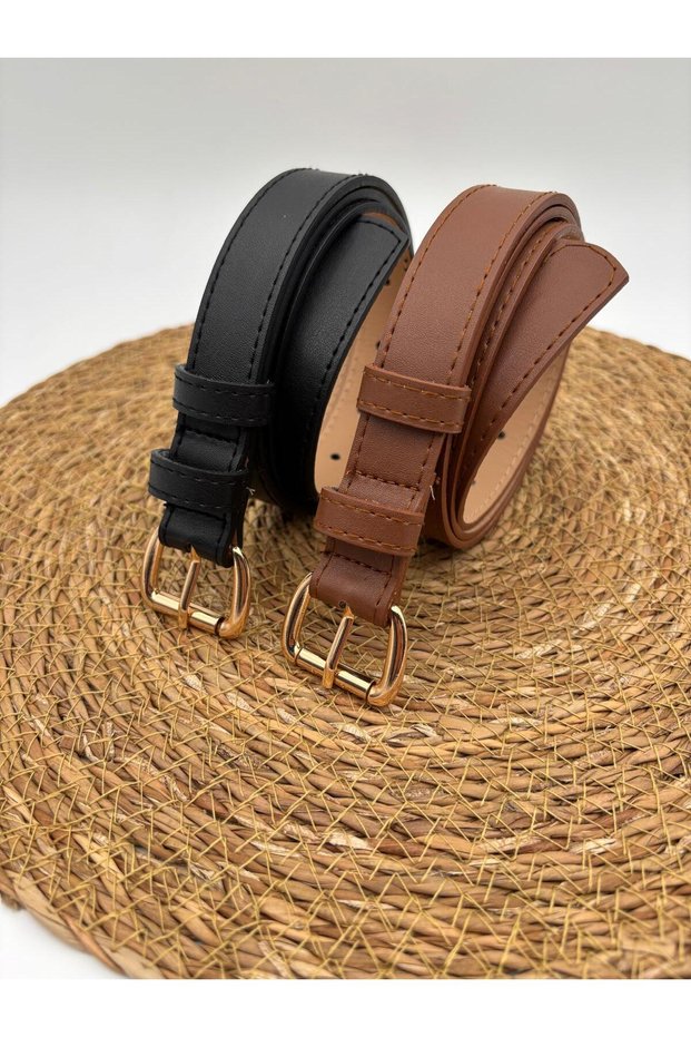 2-Piece Opportunity Product Women's Belt Pantalon Belt, Jacket Belt, Shirt Belt