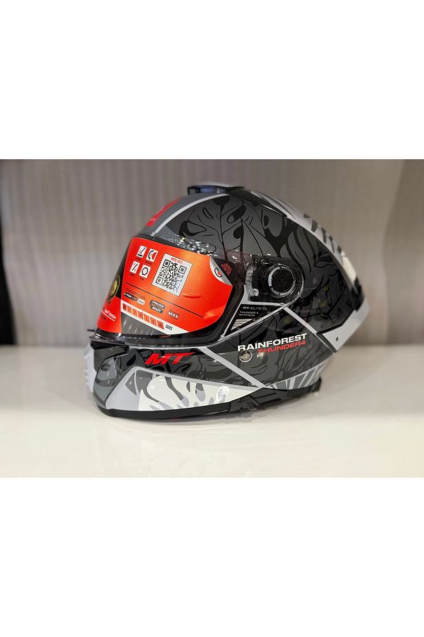 Kask Mt Thunder 4 Sv Raınforest C2 Parlak Gri - 1
