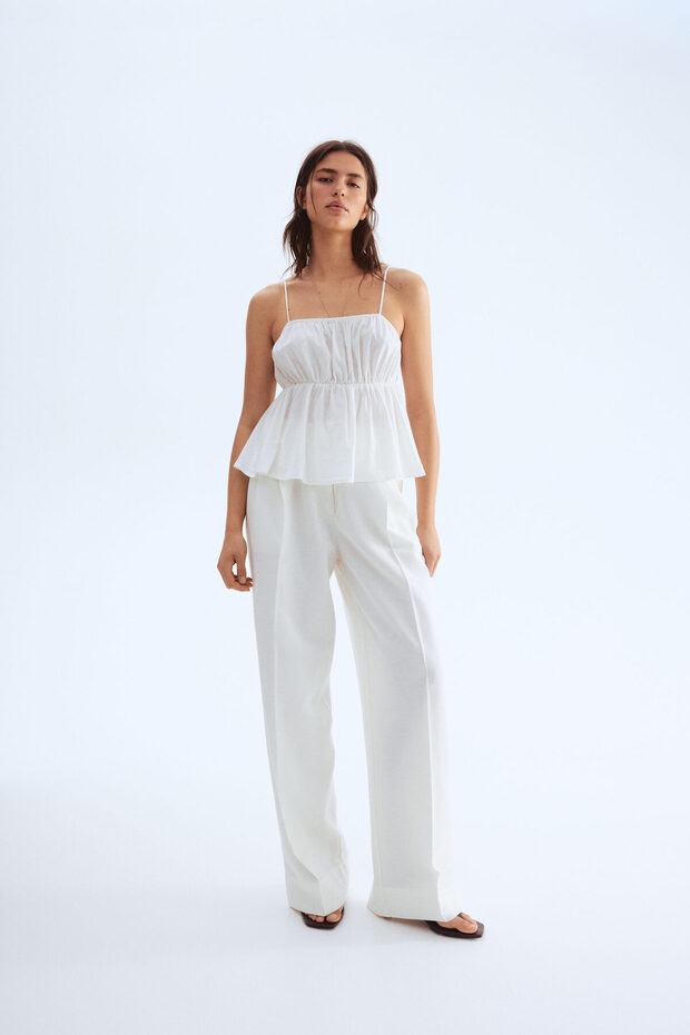 Peplumlu ve Askılı Üst - 2