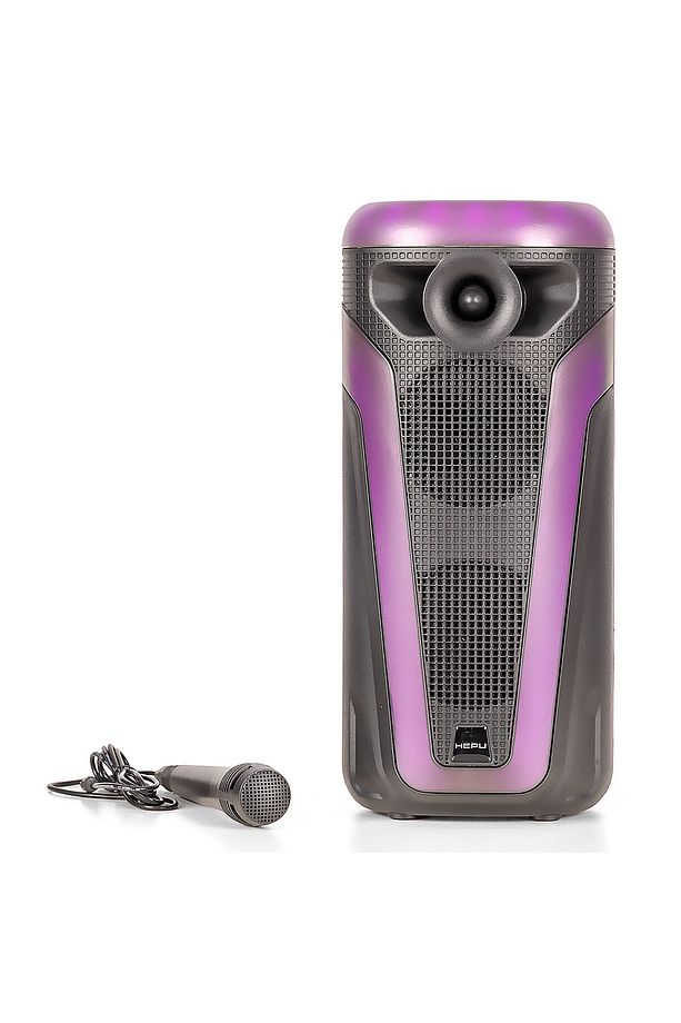HP 113 Taşınabilir Şarjlı Bluetooth Hoparlör 4 inc *2 10w Rms Rgb Karaoke Mikrofonlu 3600 MAH - 5