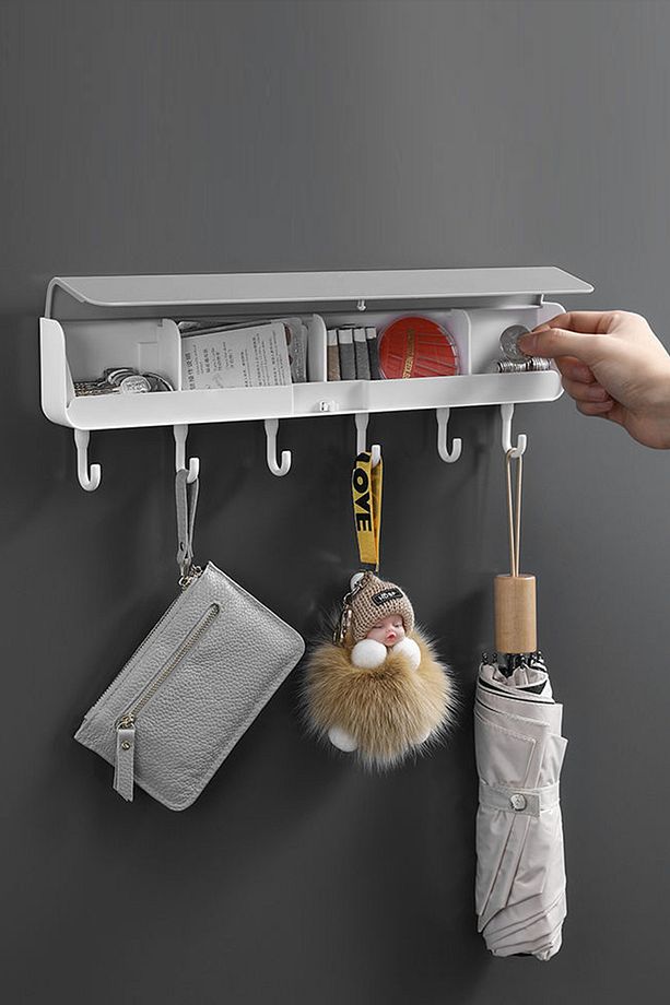 1 Adet Kapı Arkası Askılık Organizer Askılık Mutfak Askılık Banyo Askılık Anahtar Askılık Çok Amaçlı - 3