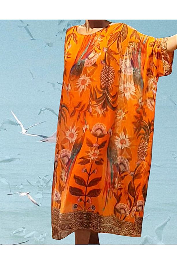 New Collection Salaş İpek Elbise - 2