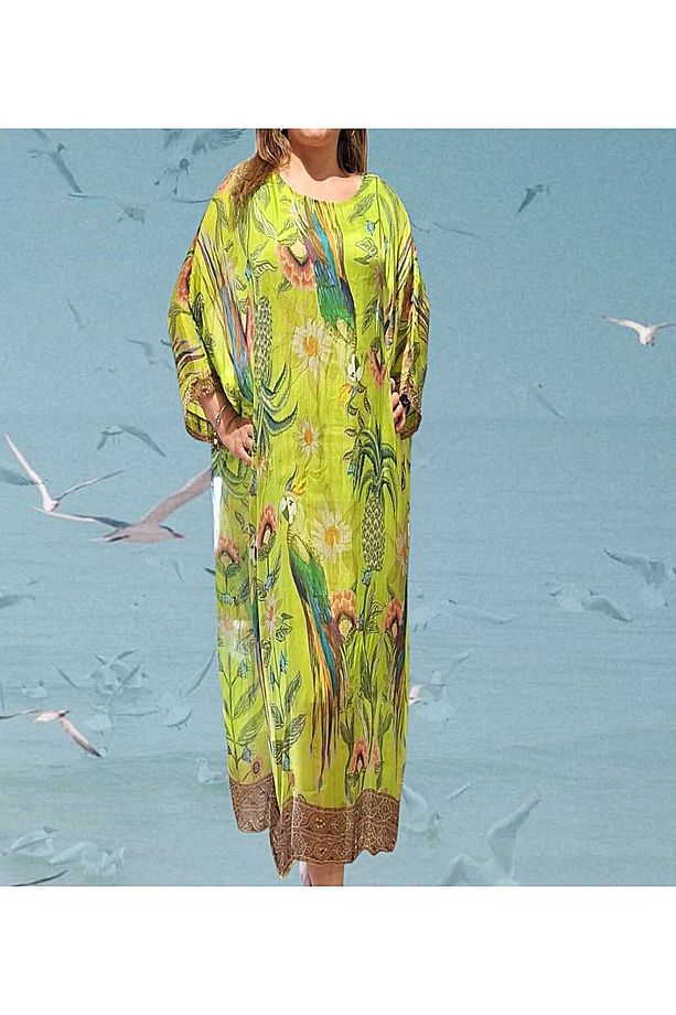 New Collection Salaş Ipek Elbise - 1