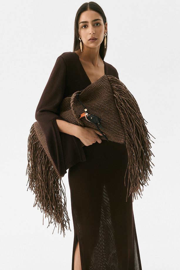 Püsküllü Kaftan Elbise - 2