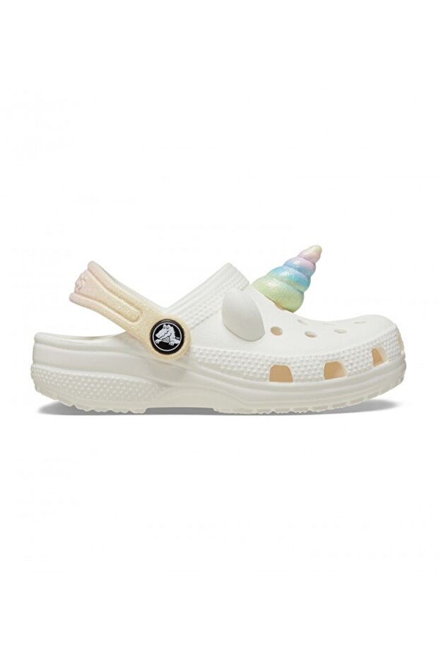حذاء كروكس الكلاسيكي للأطفال الصغار I AM Rainbow Unicorn Clog