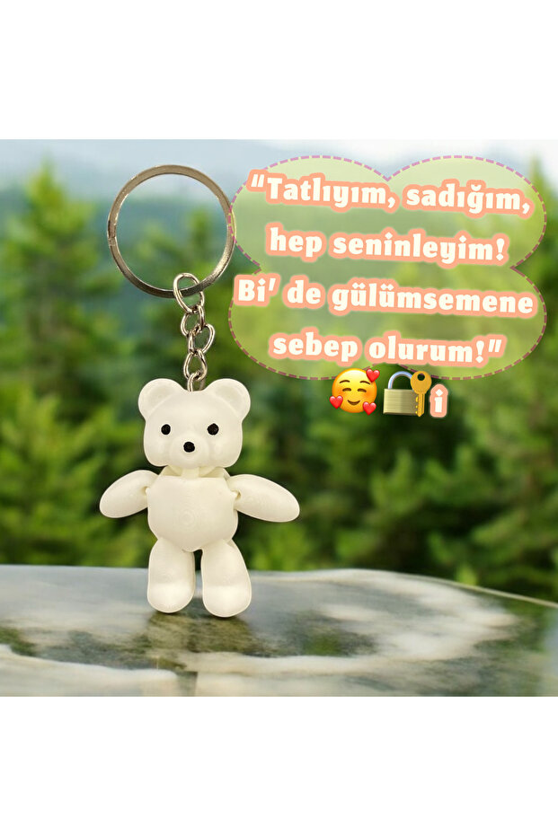🧸   سلسلة مفاتيح الدب لطيف 🔑 - 4