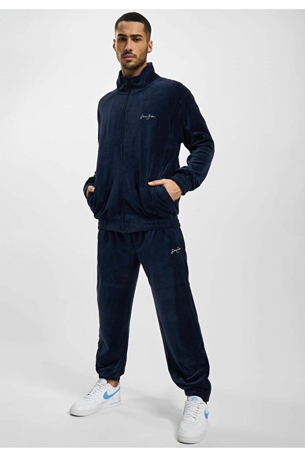 Herren JM-JK011-092-007 SJ Script Logo Essential Velours Trackjacket - 5