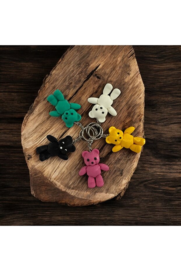 🧸   سلسلة مفاتيح الدب لطيف 🔑 - 6