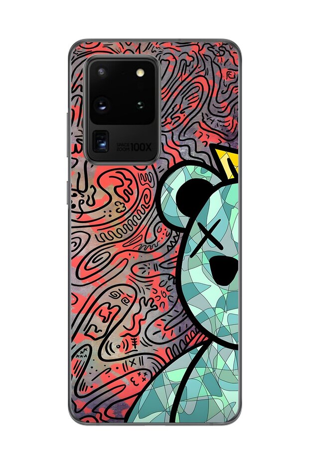 حافظة شفافة متوافقة مع هاتف Samsung Galaxy S20 Ultra بتصميمات Graffiti 12