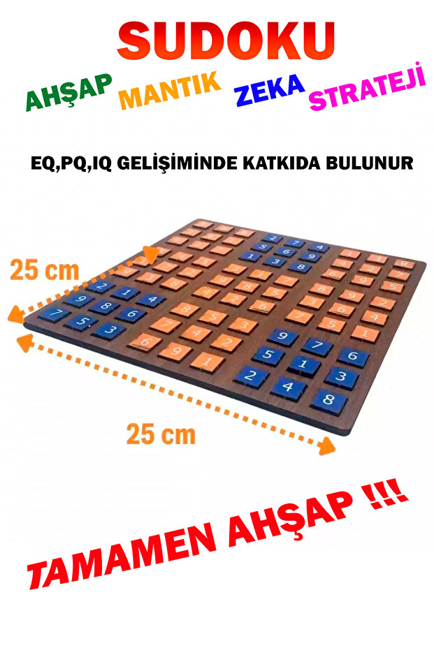 AHŞAP SUDOKU - 3