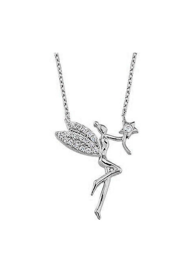 Women's Silver Color Water Fairy Necklace