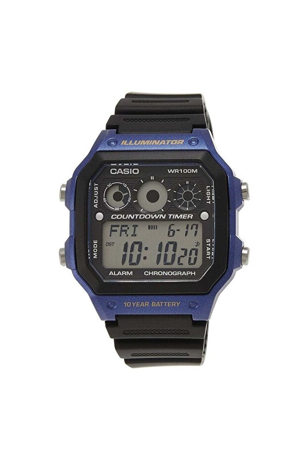 ساعة يد رقمية للأولاد AE-1300WH-2AVDF - 42 مم - أسود