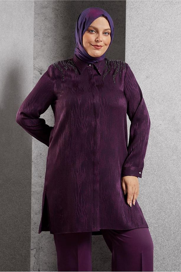 JAKARLI GÖMLEK TUNİK 20638 - 2