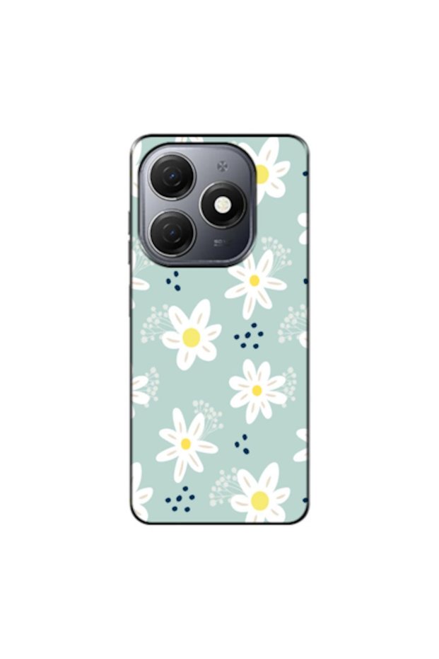 Tecno Spark 20C Compatible Case Spring Flowers 10 Silicone Case (Printed)