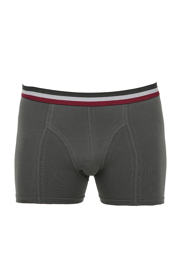 Erkek Boxer 5 Li Paket Pamuklu Likralı Karışık Renkler BORDO - 5