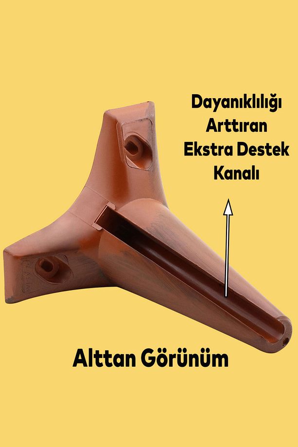 Lüks Ahşap Desenli 15 Cm Mobilya Kanepe Koltuk Tv Ünitesi Yükseltici Yükseltme Ayağı Ayakları - 7
