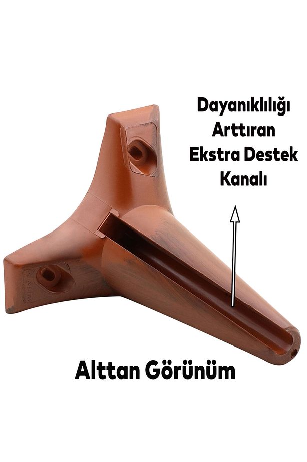 Lüks Ahşap Desenli 15 Cm Mobilya Kanepe Koltuk Tv Ünitesi Yükseltici Yükseltme Ayağı Ayakları - 3