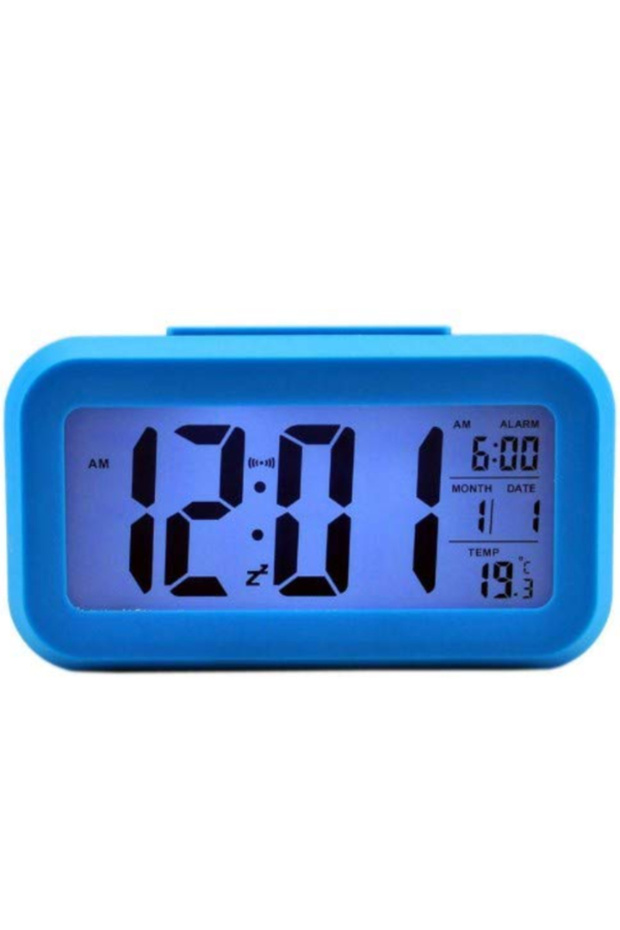 Optically Controlled LCD Alarm Clock with Light Sensor, Temperature Display & Snooze - 4