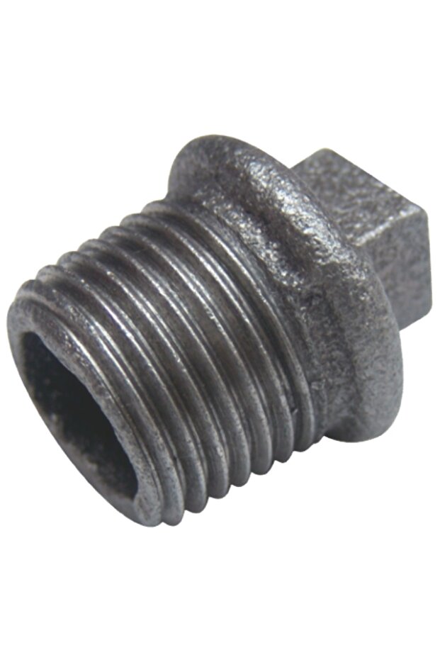 Black gas plug, external thread, 3/4" - 1