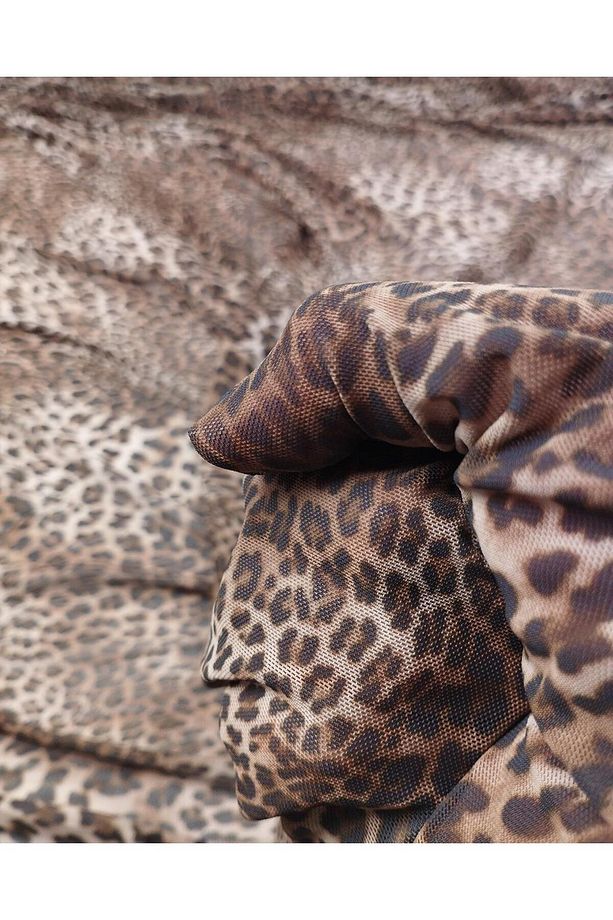 Leopar Desen Esnek Yumuşak FileEn: 140 cm - 1