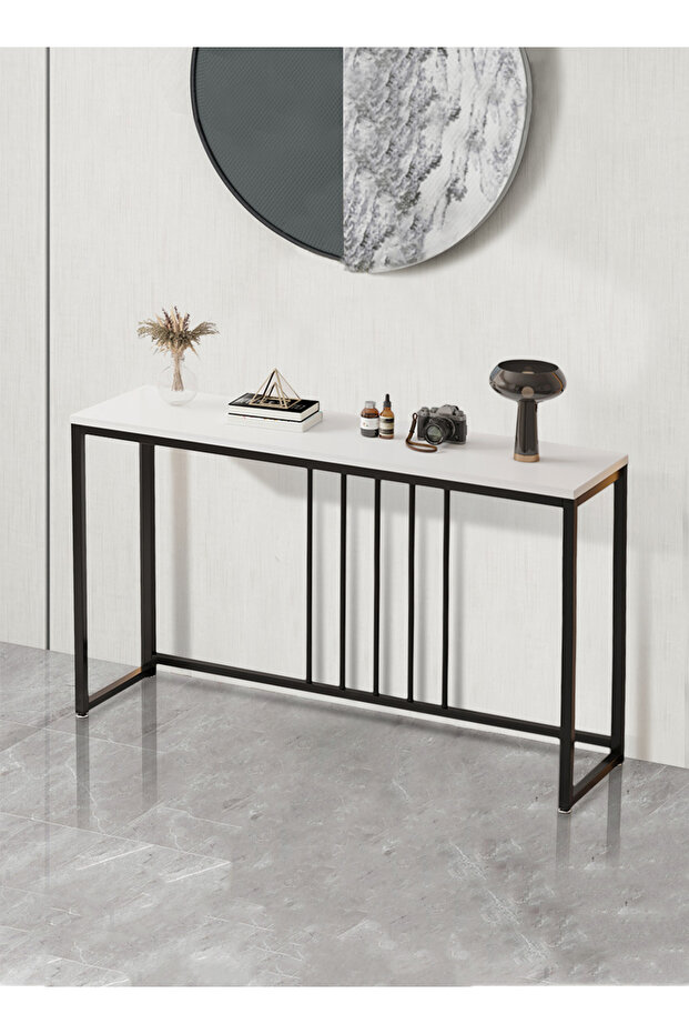 طاولة كونسول بإطار معدني للمدخل والأريكة والممر - 100×30×80 سم