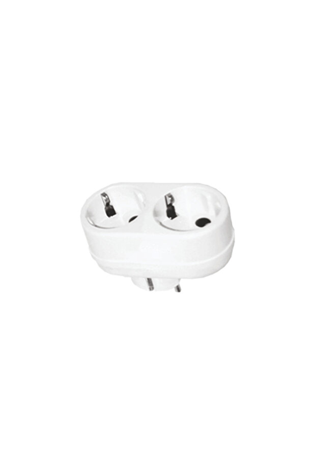 Triple plug, 2 x schuko - 1