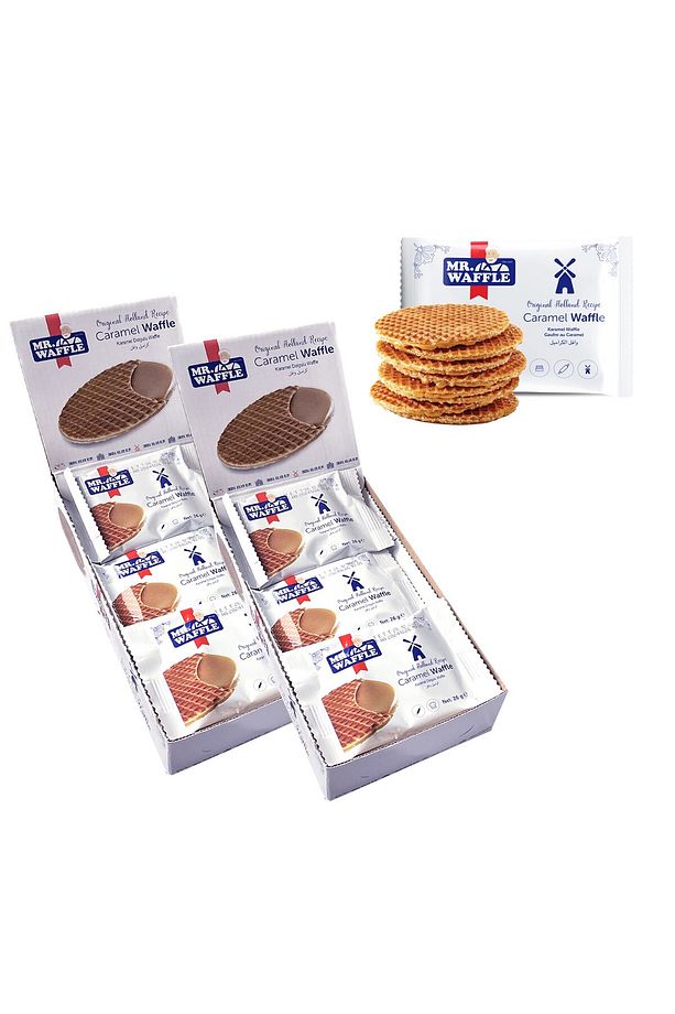 Caramel Waffle 26 gr 18 li Kutu x 2 Adet (Toplam 36 Adet) - 1