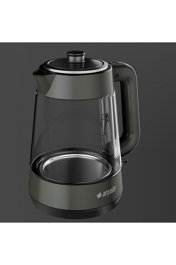 RESİTAL LED IŞIKLI CAM KETTLE ÇAY MAKİNESİ SU ISITICI - 3