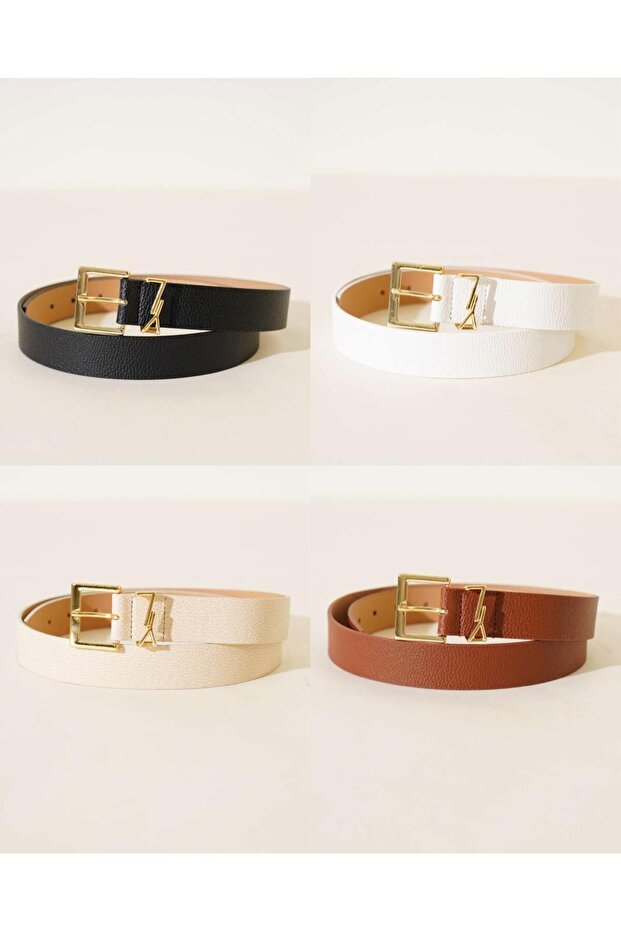 4-Piece Women's Belt, Pantalon Belt, Jacket Belt, Shirt Belt