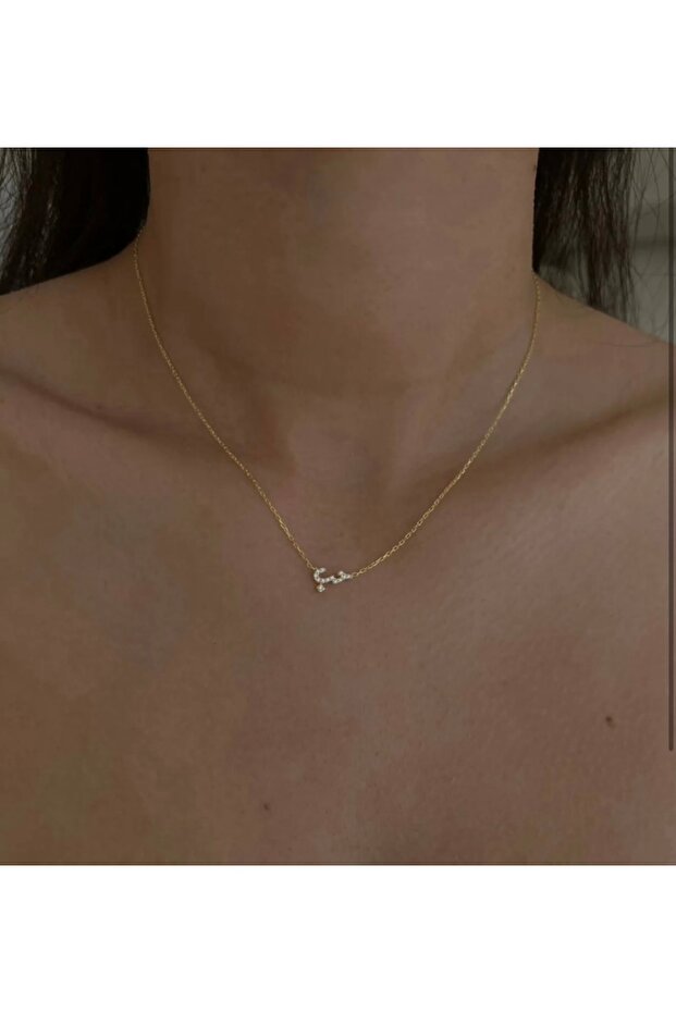 Arapça Aşk Kolye 925 Ayar Gümüş - 2