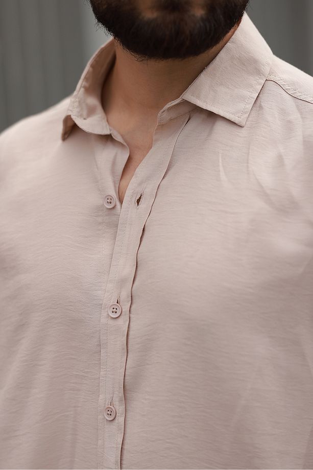Oversize Hafif Modal Kumaş Gömlek - 4