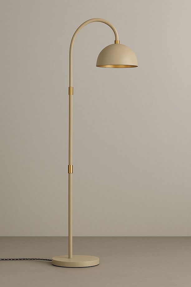 Curve Lambader Modern Dekoratif Metal Oturma Odası Çalışma Odası Zemin Lambası - 1