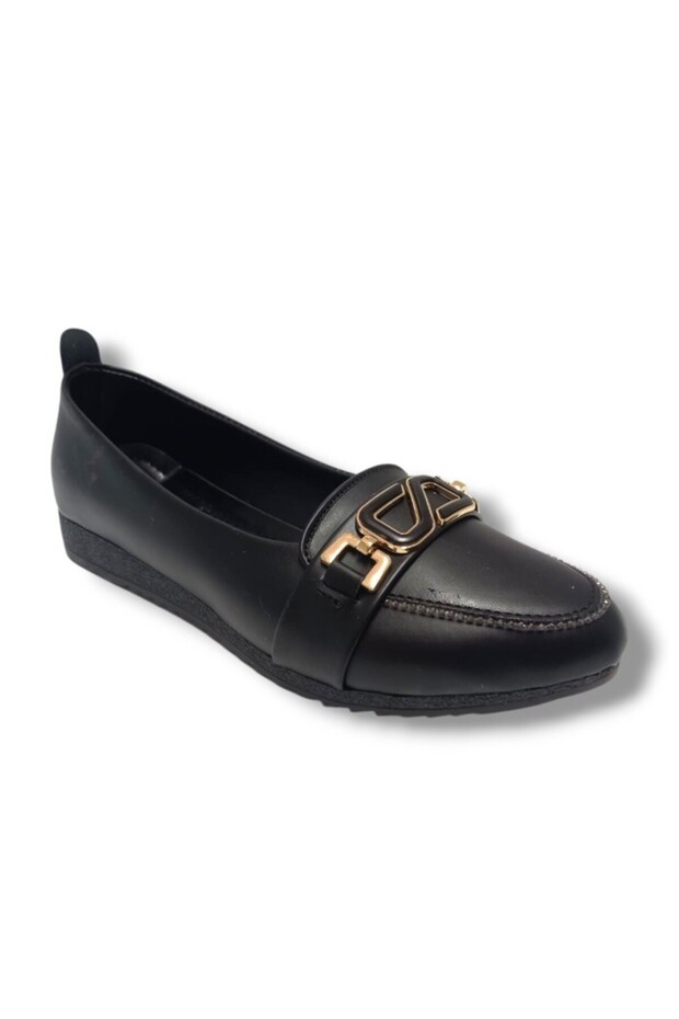 Oxygen 3083-25 Leather Stone S Buckle Anatomical Women's Ballerinas