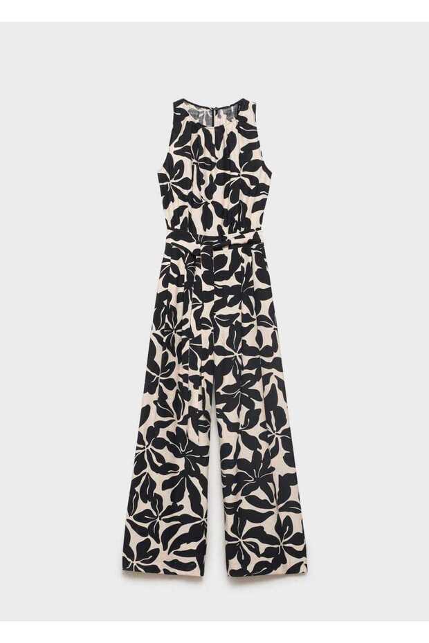 Kemerli desenli tulum - 3