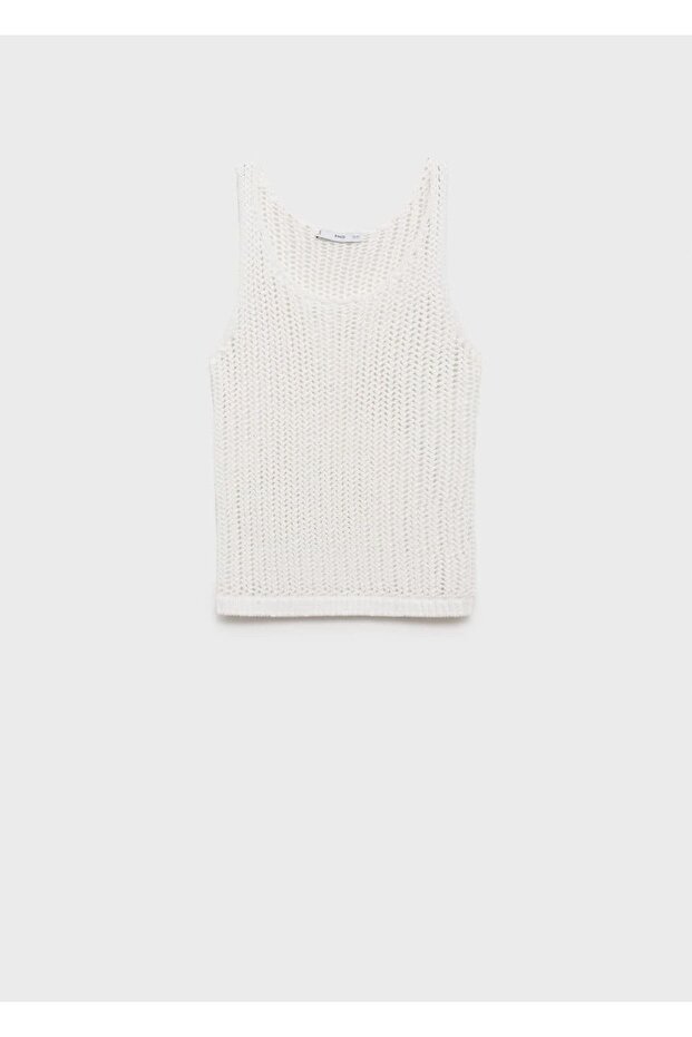 Askılı kroşe bluz - 3