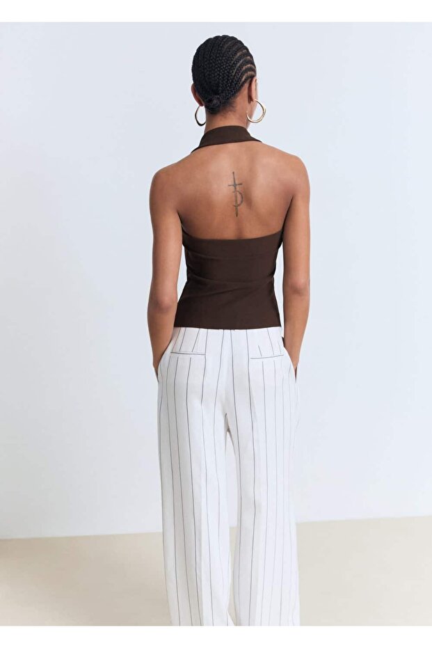 Halter yaka bluz - 4