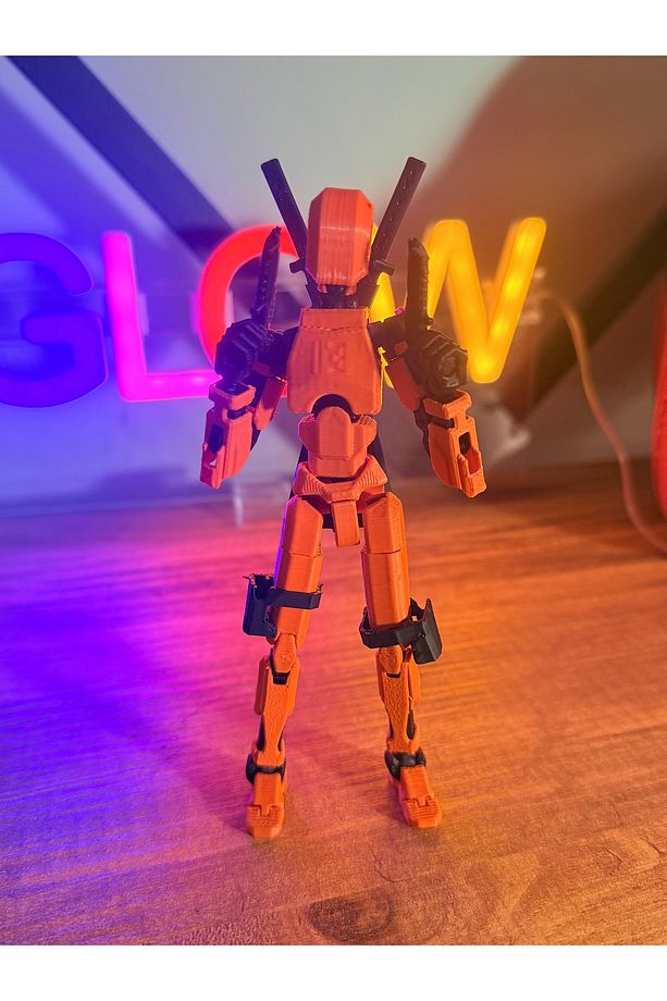 Savaşçı Robot Tüm Eklemleri Hareketli Dummy Aksiyon Figürü 15 Cm - 4