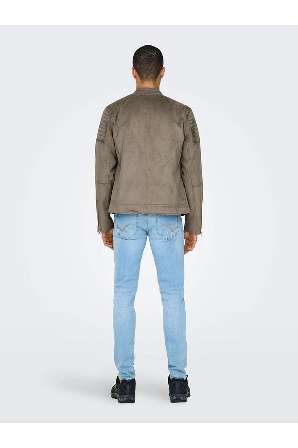 22029650 ONSGUS FAUX SUEDE RACER JACKET OTW NOOS - 3