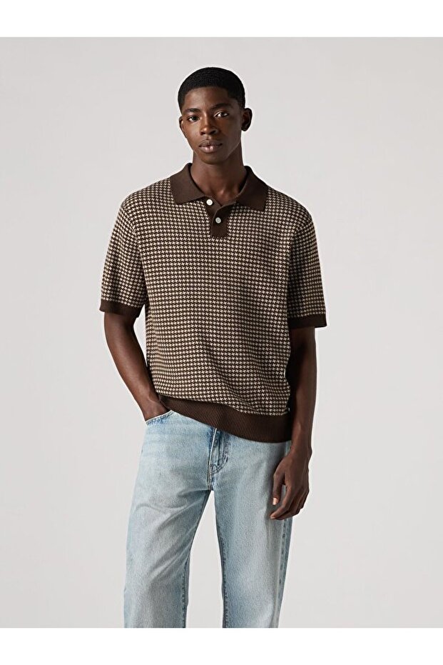 Sweater Knit Polo Kazak